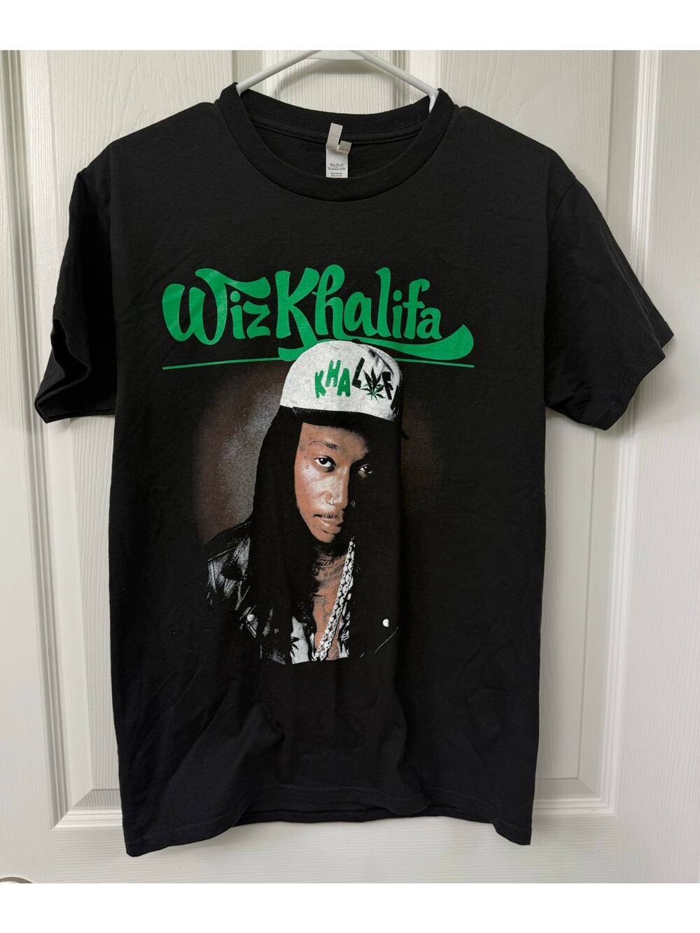 Wiz Khalifa t-shirt concert 2025 DJ hip hop music Hanes cotton small black